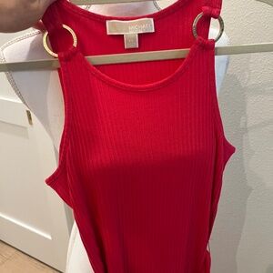 Belted Knit Mid Dress by Michael Kors